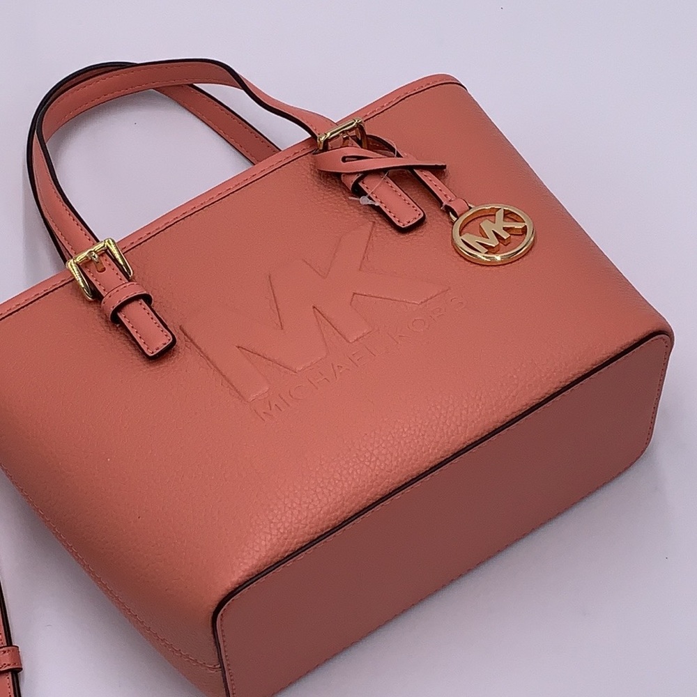 Michael Kors Xs Cryl Conv Tz Tote Sherbert Leather - Picture 7 of 16